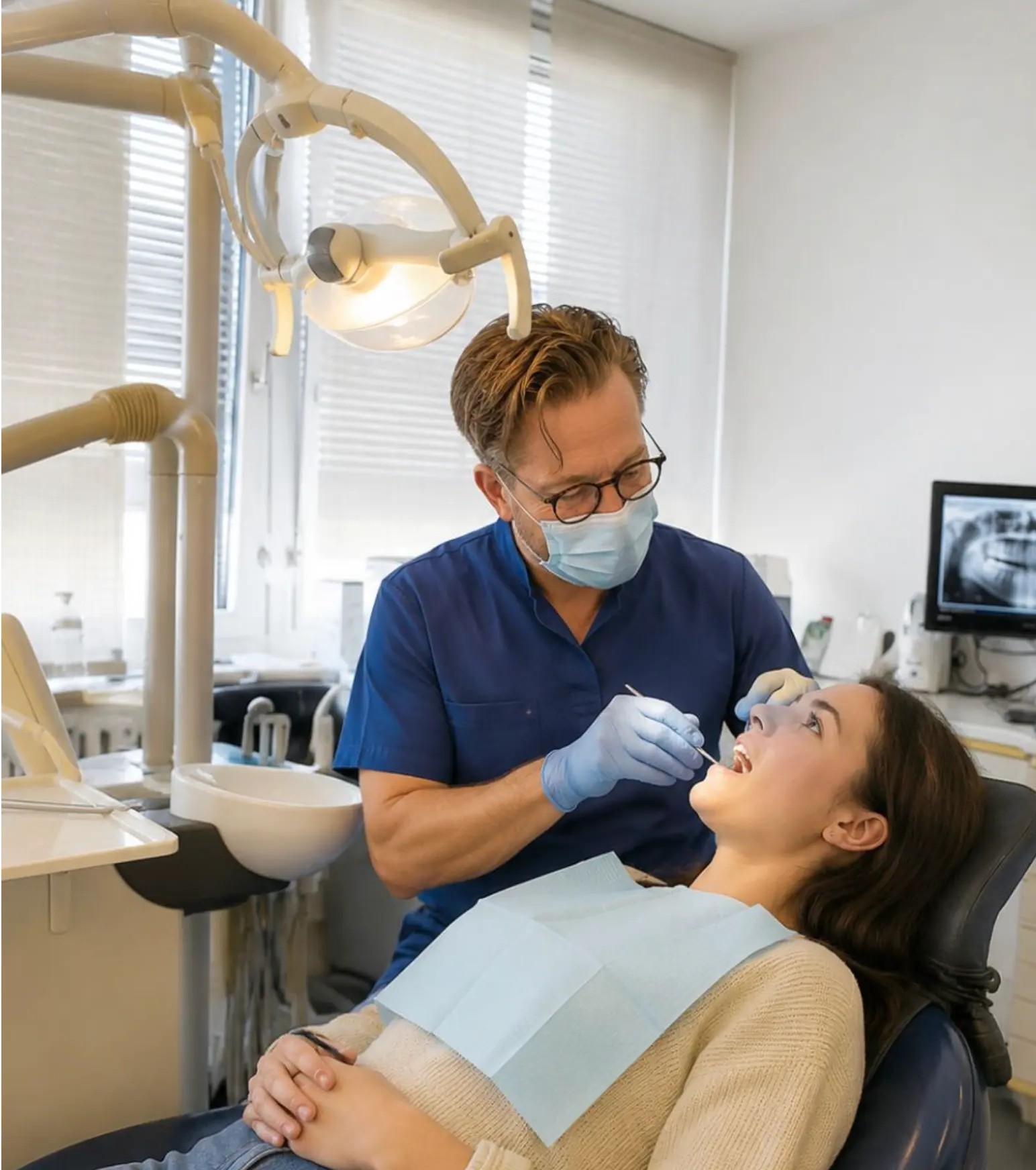 Soin dentaire au fauteuil